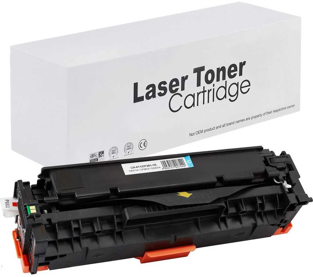 Spausdintuvo tonerio kasetė HP CE411 / CF381 / CC531E, mėlyna
