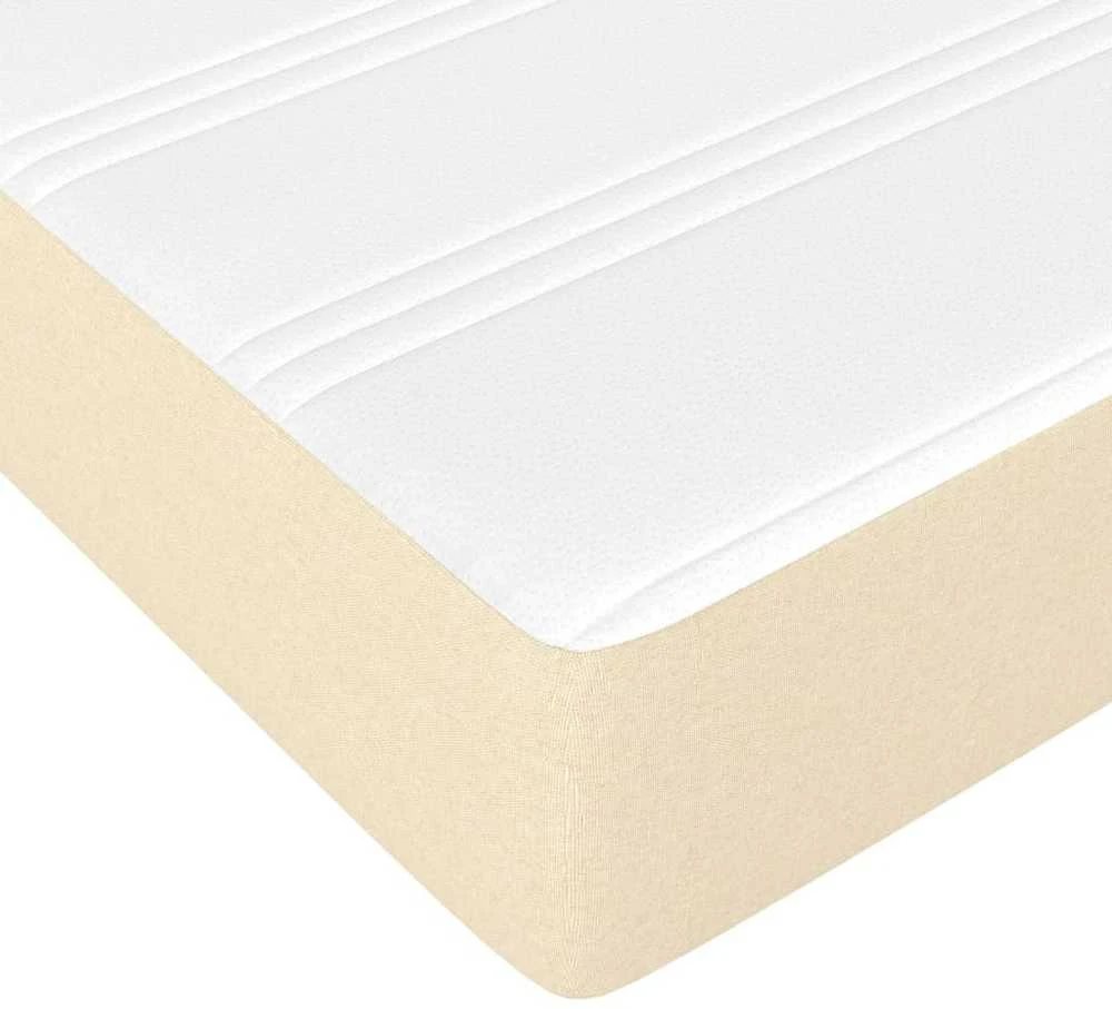 Spyruoklinis čiužinys, kreminės spalvos, 100x200x20 cm, audinys