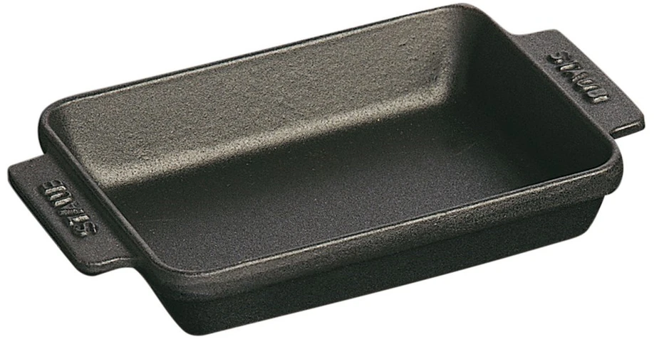 ST2 STAUB Rectangular Mini Baking Tray 250 ml, Juodas