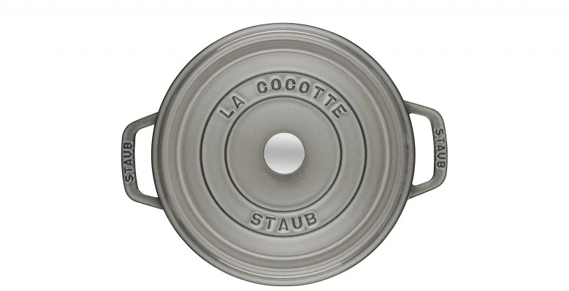 Ketaus puodas STAUB Cocotte 20cm 2,2l, grafito spalvos