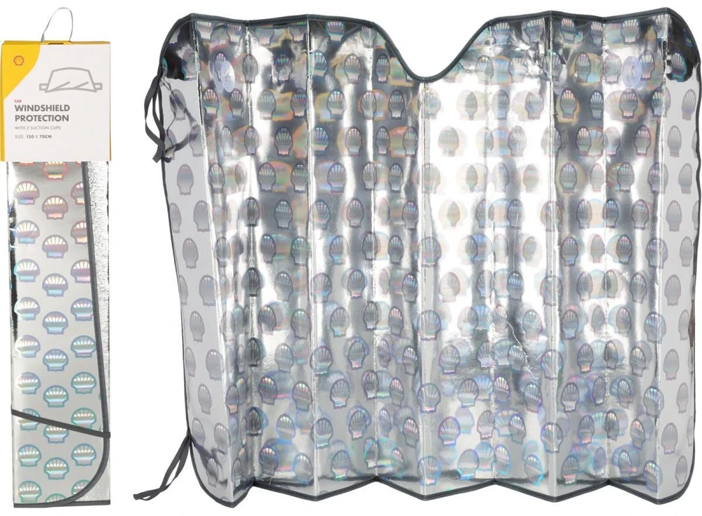 Stacja Partnerska Shell SAULĖS APSAUGINIS SKĖTIS PRIEKINIAM STIKLUI 150x70CM SHELL 401593