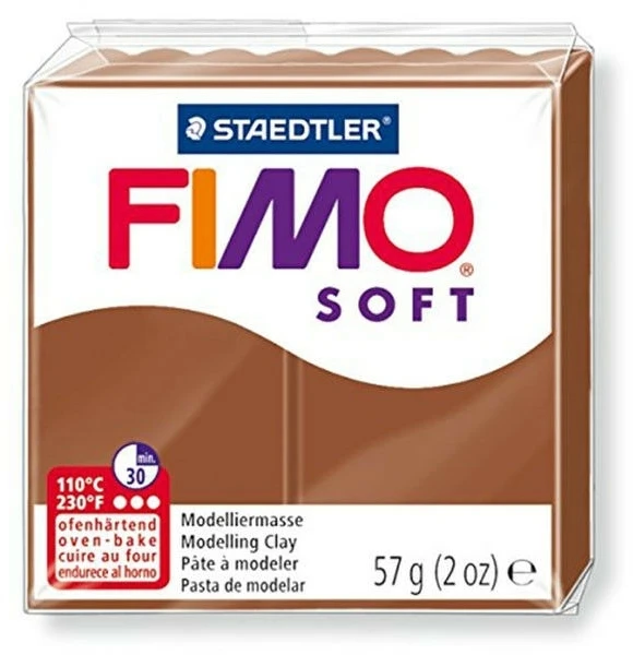 Staedtler Modelinas FIMO SOFT, 57 g, karamelės ruda sp.