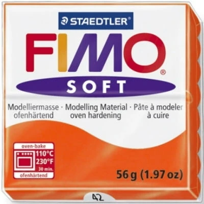 Modelinas FIMO SOFT, 57 g, oranžinė sp.
