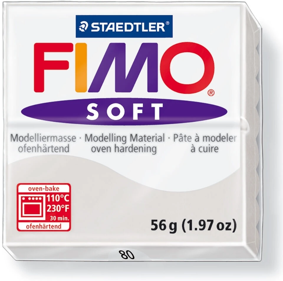 Modelinas FIMO SOFT, 57 g, delfinų pilka sp.