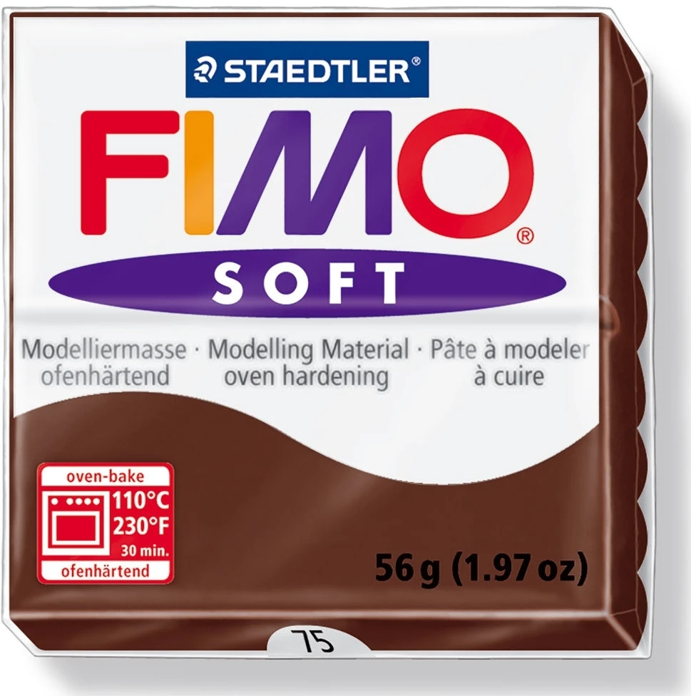 Modelinas Fimo, 56g, šokolado rudos spalvos
