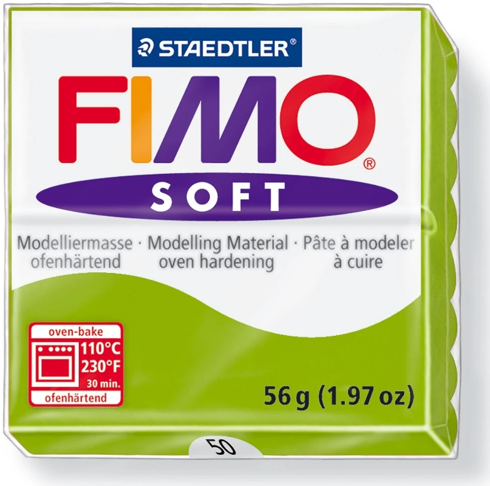 Staedtler Modelinas Fimo, 56g, šviesiai žalios spalvos