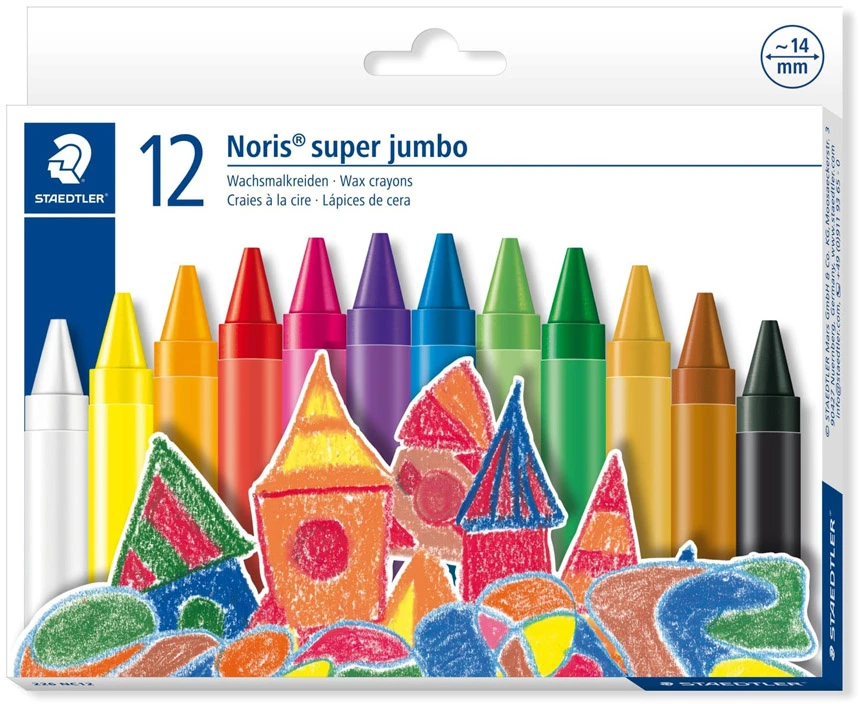 Staedtler storo jumbo vaško pieštukai 12 Ap0010 vaško pieštukai