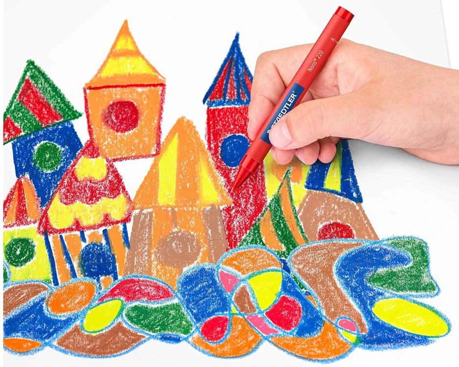 Staedtler storo jumbo vaško pieštukai 12 Ap0010 vaško pieštukai