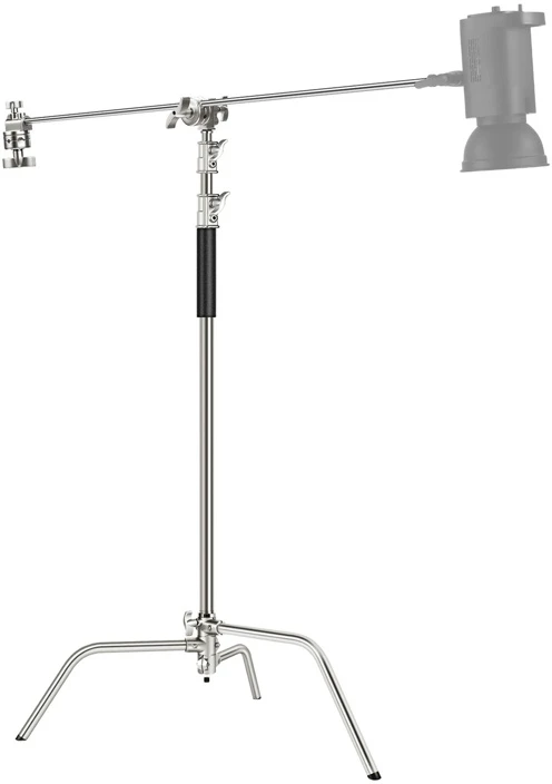Nerūdijančio plieno C formos stovas su NEEWER SC320 320 cm strėle