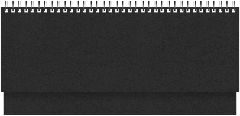 Stalinis kalendorius Timer Memo, 290x105mm, PU viršelis, juodos spalvos