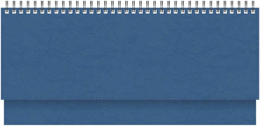 Stalinis kalendorius Timer Memo, 290x105mm, PU viršelis, mėlynos spalvos