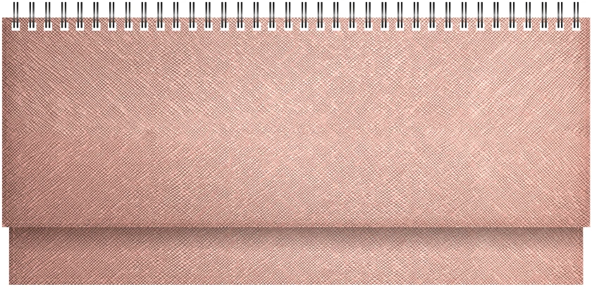 Stalinis kalendorius Timer Memo, 290x105mm, PU viršelis, smėlio spalvos