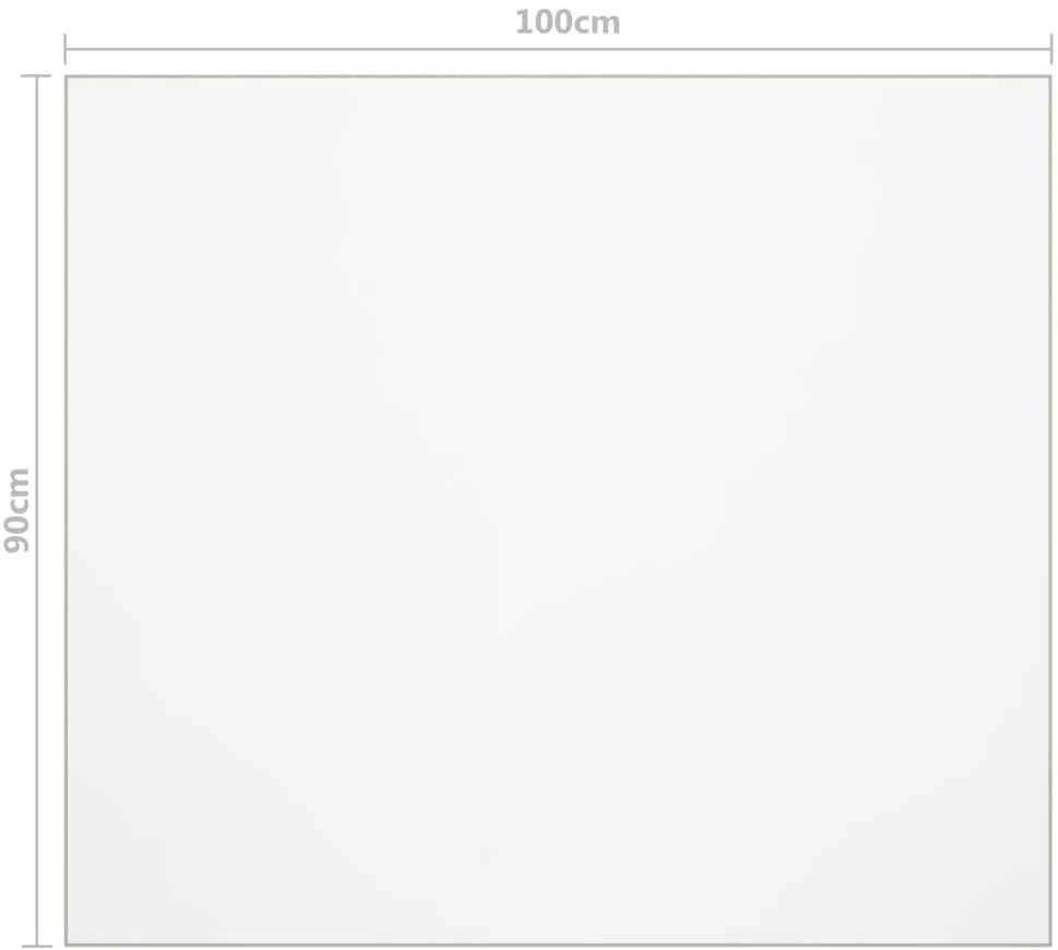 Stalo apsauga, permatoma, 100x90cm, 2mm, PVC