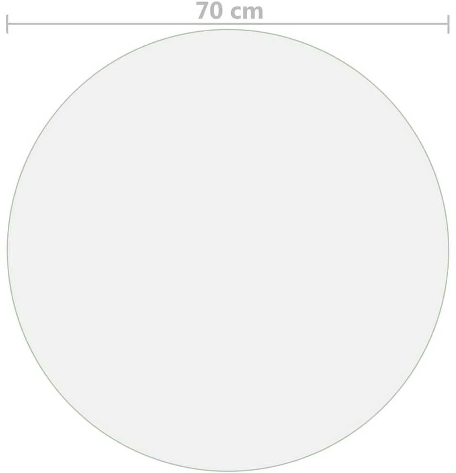 Stalo apsauga, permatoma, 70cm skersmens, 2mm, PVC