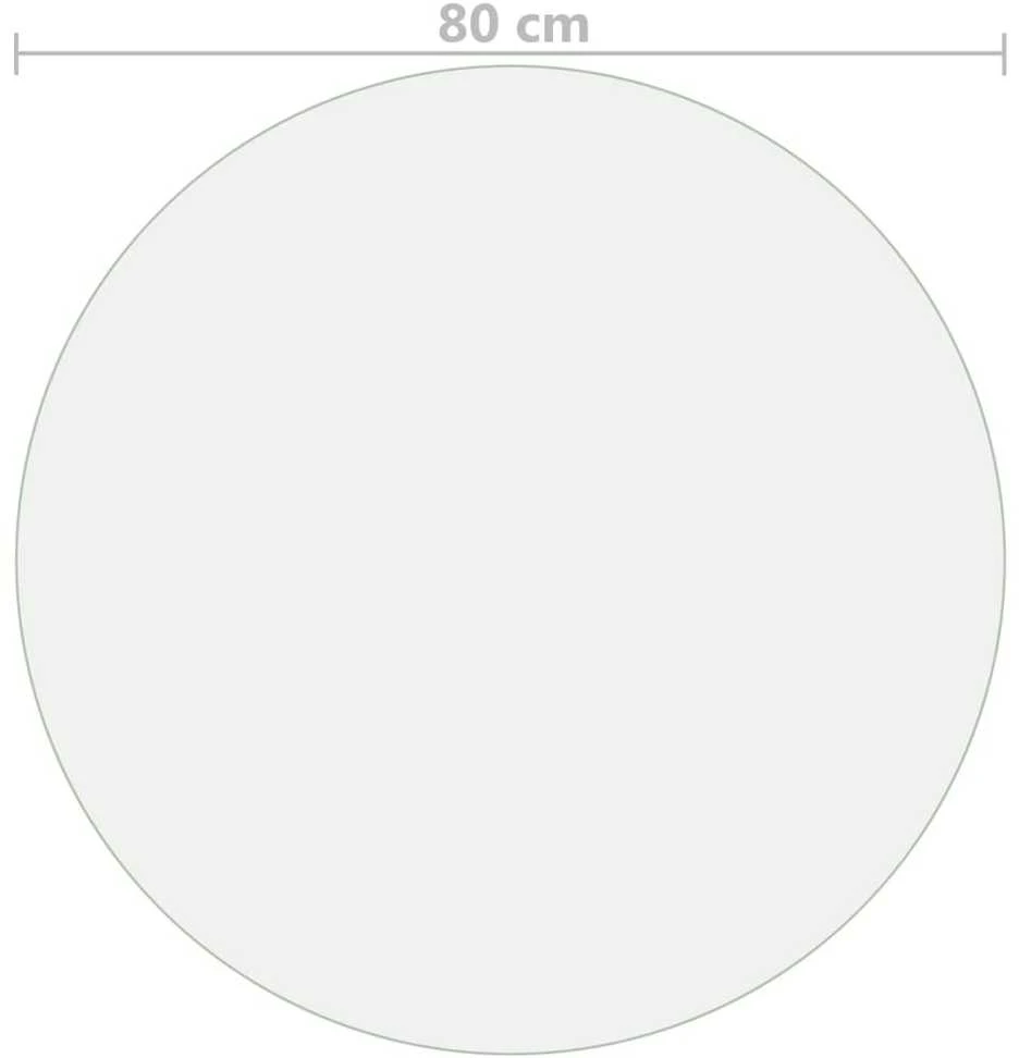 Stalo apsauga, permatoma, 80cm skersmens, 2mm, PVC