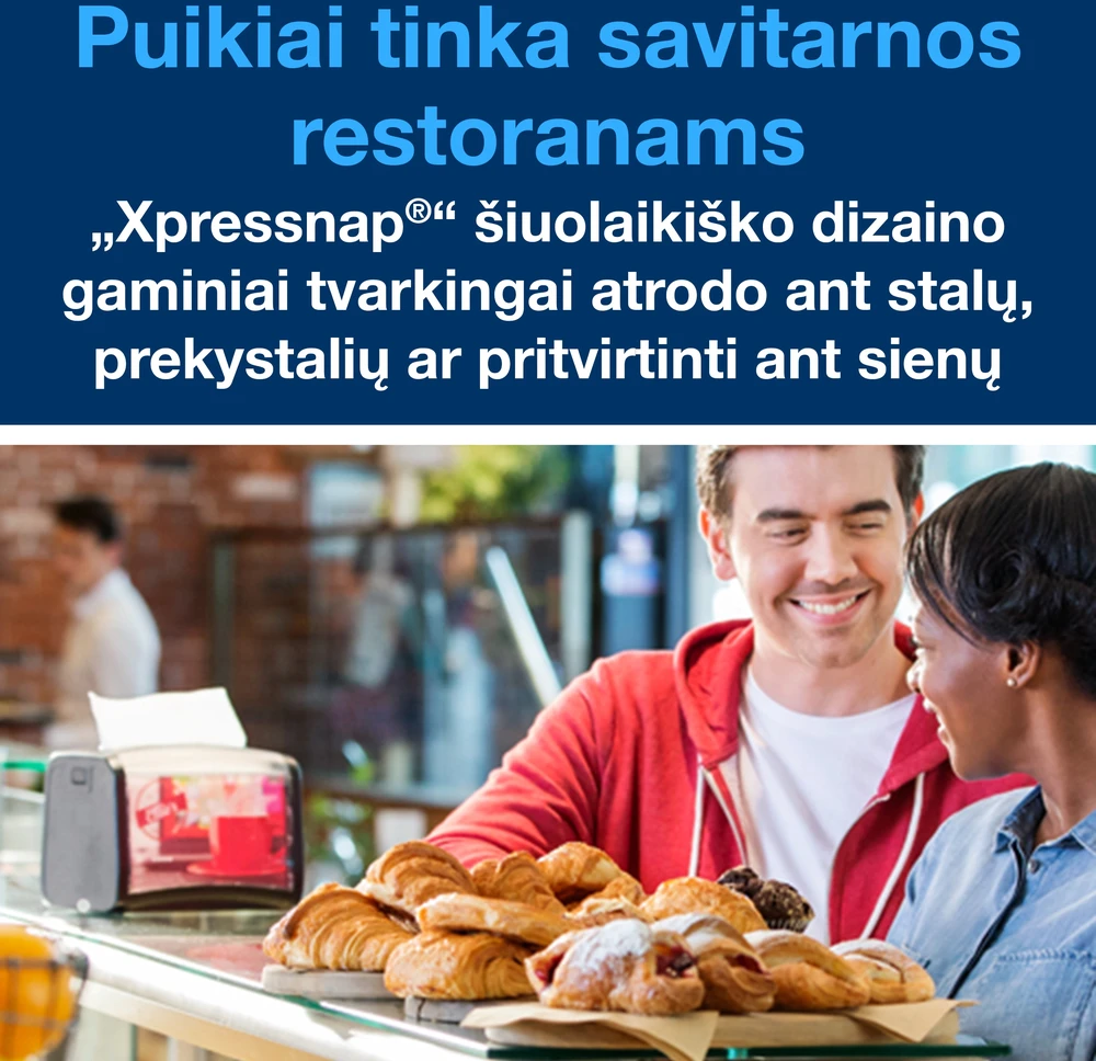 Stalo servetėlės Tork Universal N4 (10840), 1 sluoksnis, baltos spalvos, 225 vnt, (įpak,5vnt)