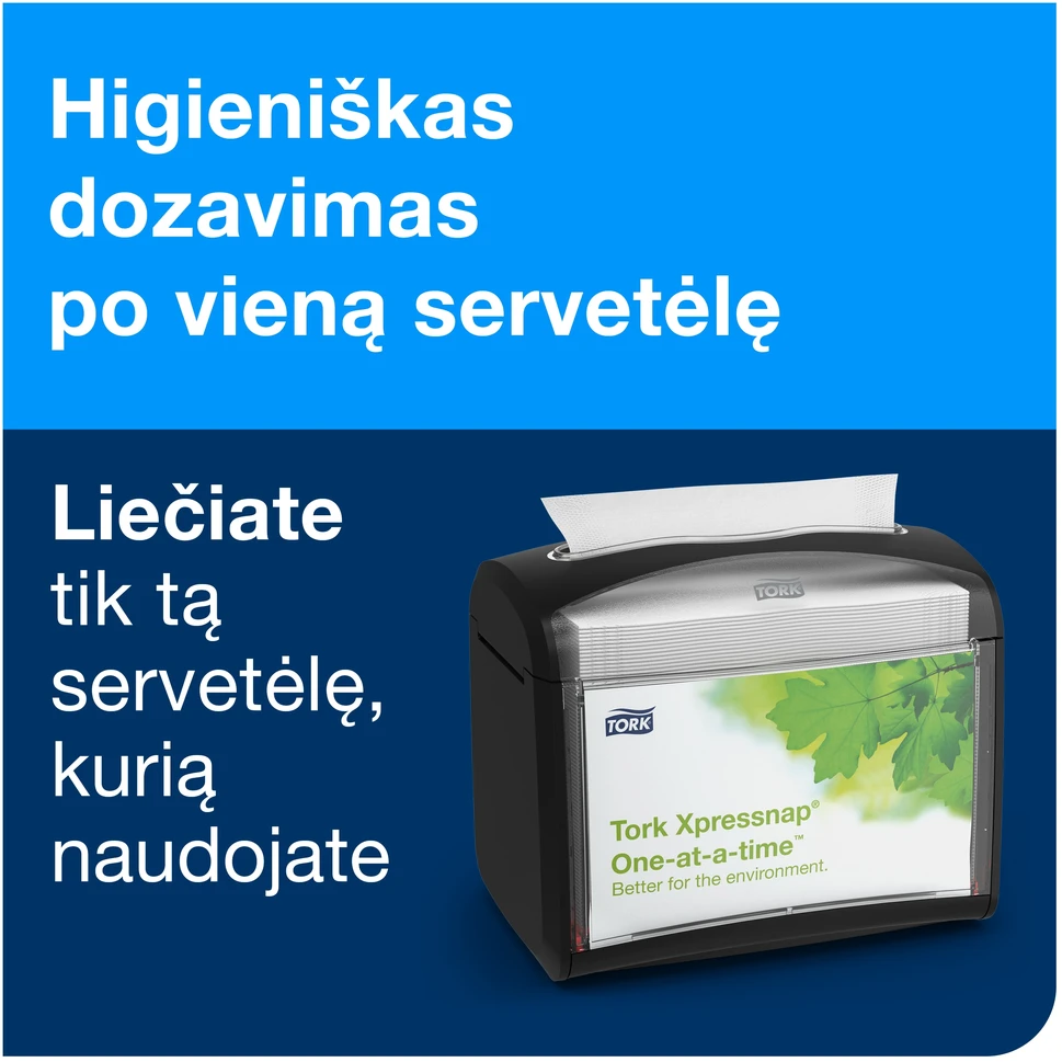 Stalo servetėlės Tork Universal N4 (10840), 1 sluoksnis, baltos spalvos, 225 vnt, (įpak,5vnt)