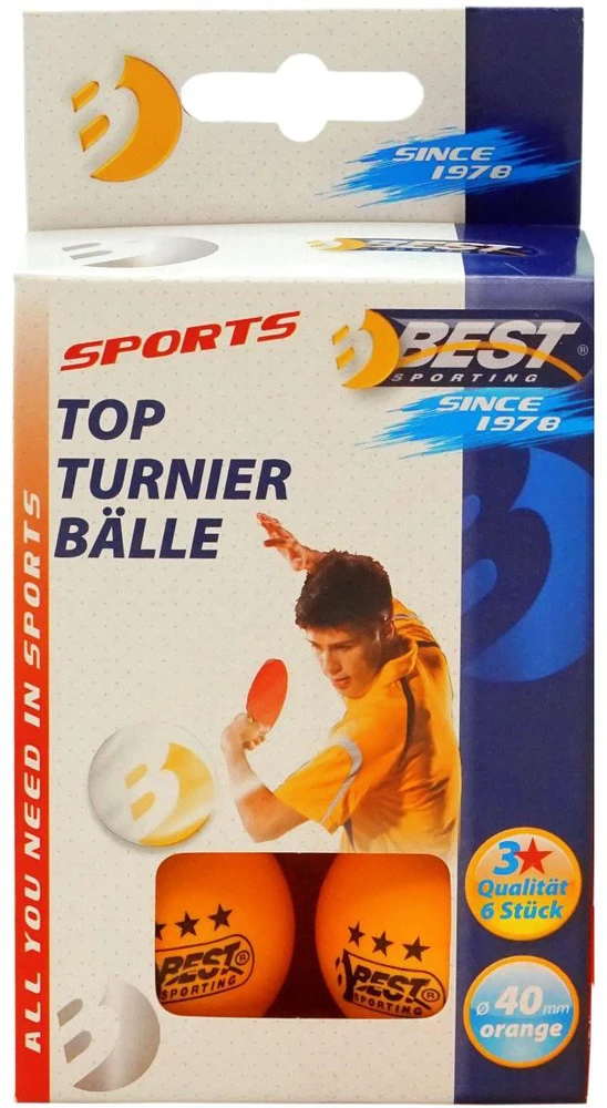 Best Sporting Oranžinės stalo teniso kamuoliukų rinkinys