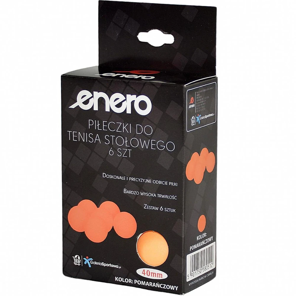 stalo teniso kamuoliukai enero 6 vnt oranžiniai