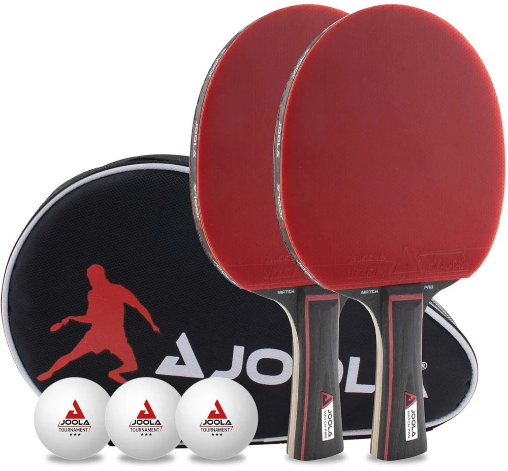 JOOLA DUO PRO stalo teniso rinkinys 2 raketės + 3 stalo teniso kamuoliukai + laikymo dėklas