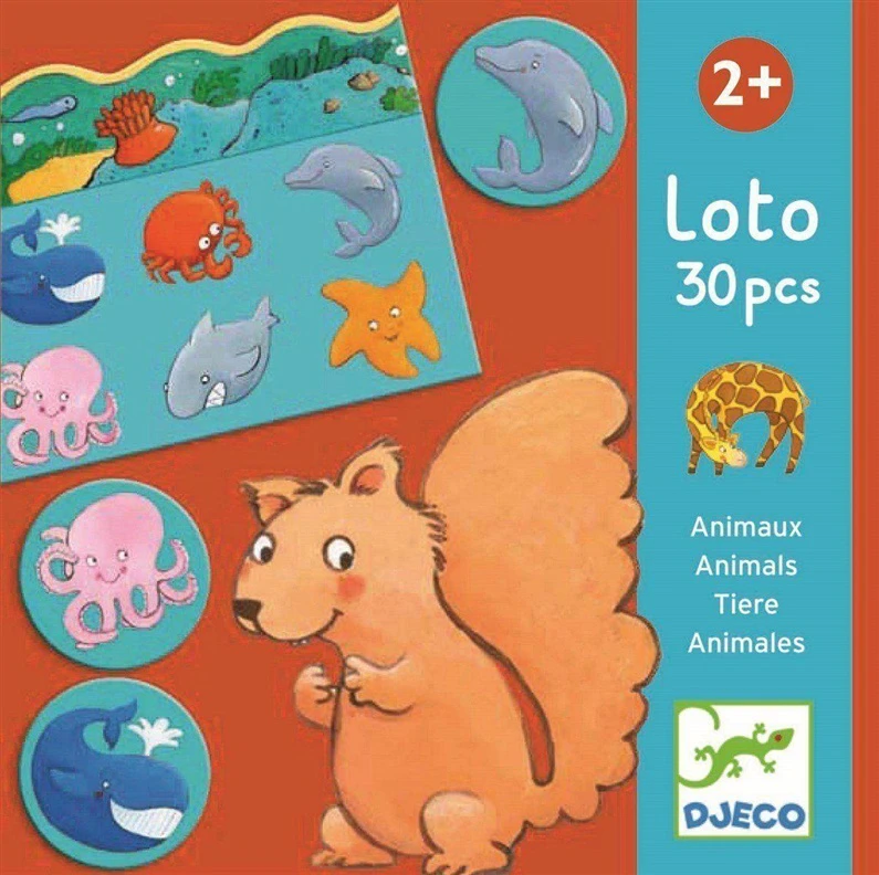 Lotto Djeco Loto žaidimas - Gyvūnai (30 vnt.) ( DJ08120 )