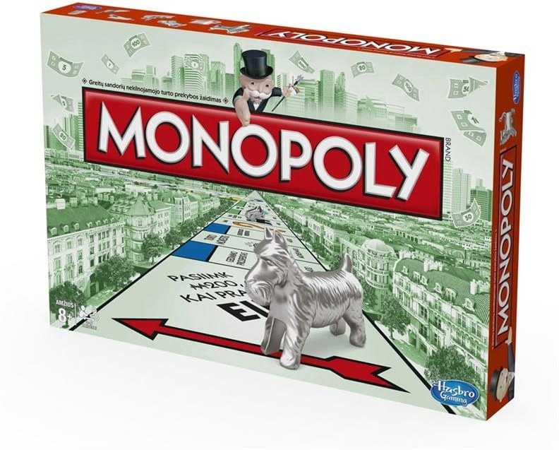 Hasbro stalo žaidimas MONOPOLY CLASSIC, C1009633 (lietuvių k.)