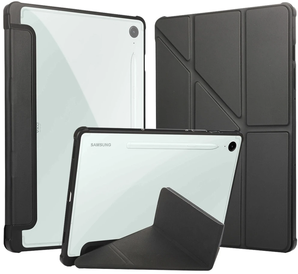 Dėklas Stand Samsung Galaxy Tab S10 Ultra juodos spalvos