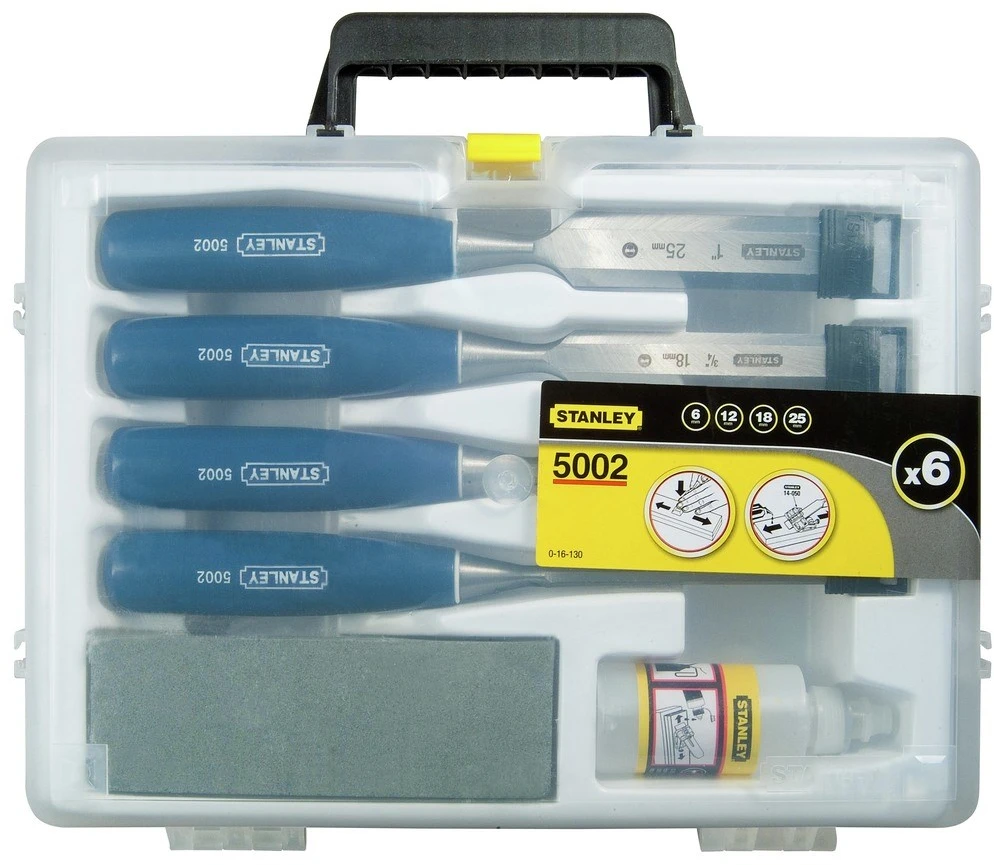 Kaltos rinkinys Stanley 5002 Medžio 6, 12, 18, 25 mm 4 Dalys