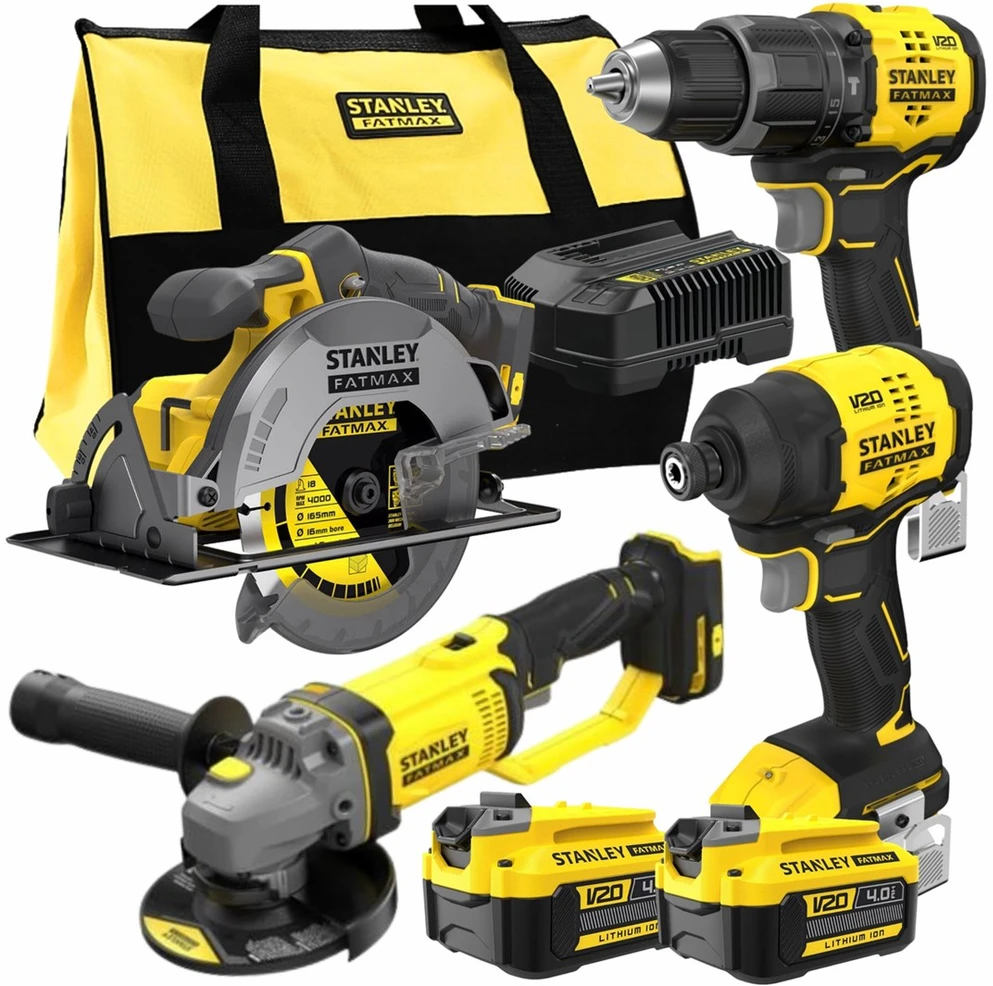 STANLEY 18V Power Tool Set, 4-Piece SFMCK459M2S
