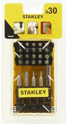 STANLEY Rinkinys sukimo antgalių 30el. + UCHWYT