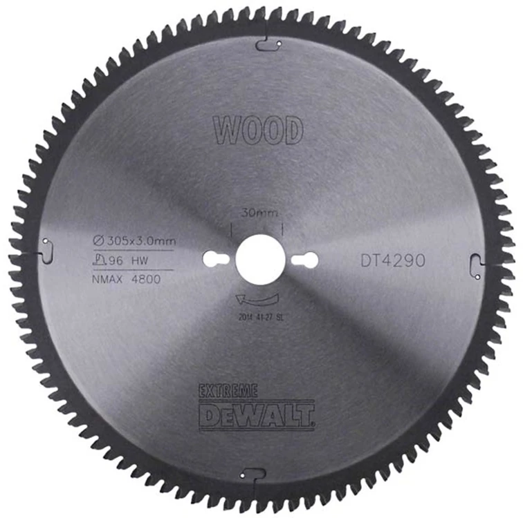 Pjovimo diskas medienai DeWalt; 305x3x30,0 mm; Z96; -5°