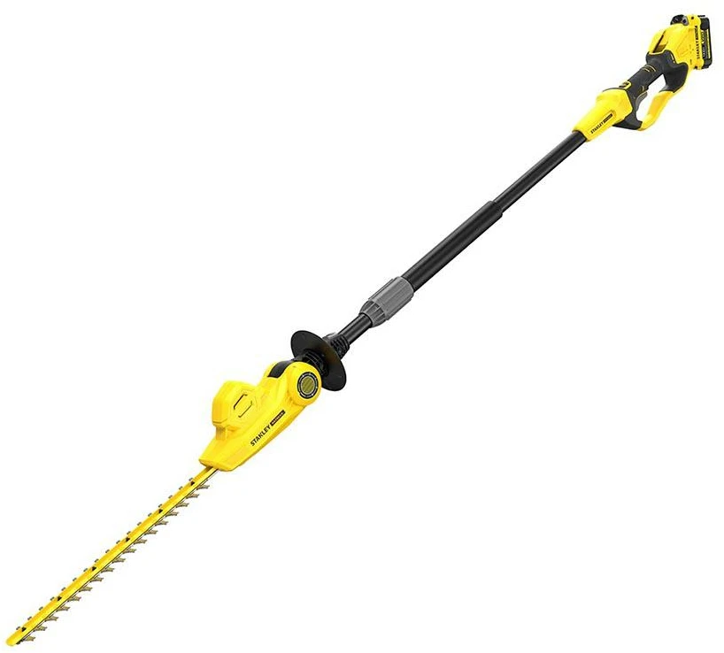 Stanley akumuliatorinės gyvatvorių žirklės aukštam kirpimui SFMCPH845M1, V20, 45cm, 1x4.0Ah