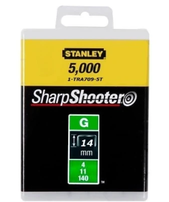 140 G tipo kab. „STANLEY“ 5000 vnt. 14 mm