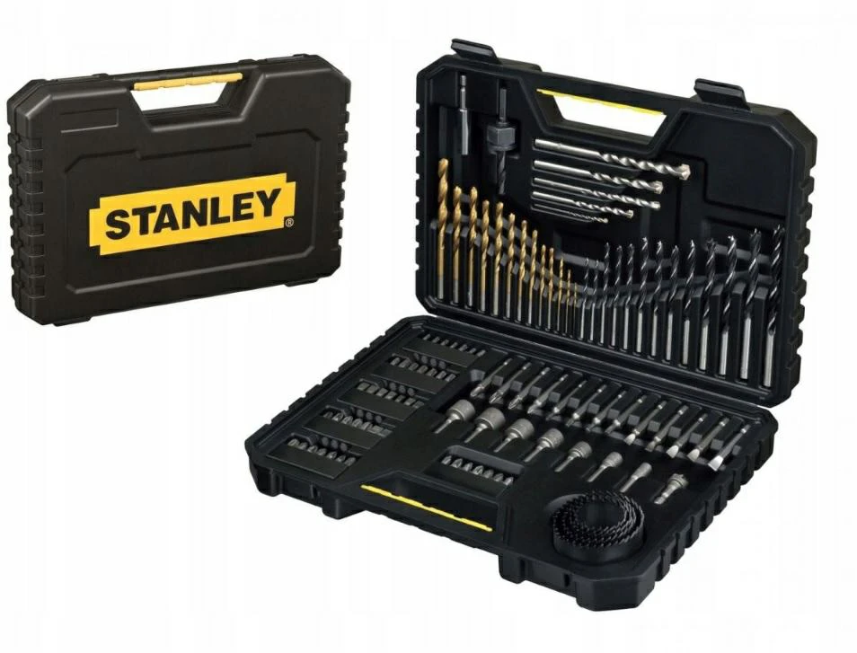 Grąžtas Grąžtų ir sukimo antgalių komplektas Stanley STA7205-XJ; 100 vnt.