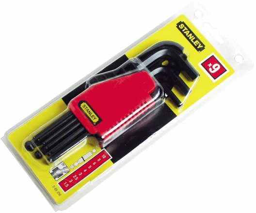 STANLEY KLUCZE IMBUSOWE 9 vnt. Z KULKĄ 1,5 - 10mm