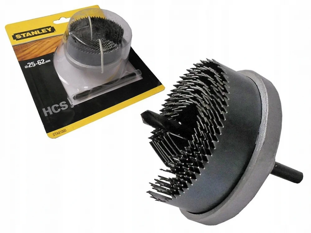 STANLEY Gręžimo karūna HCS DO DREWNA 25-62mm 25/32/38/45/50/56/62 mm