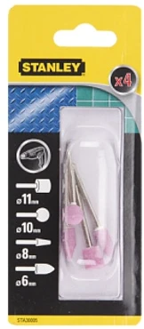 Stanley STA.KAMIENIE SZLIFIERSKIE 4vnt. fi 3mm