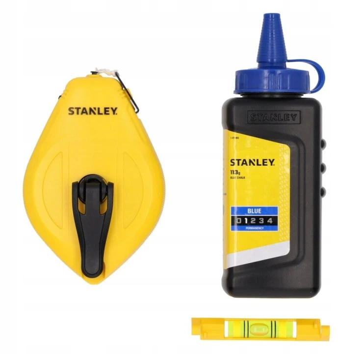 Stanley Pro Rinkinys: trasavimo virvutė 30 m 1:1 + kreida + gulsčiukas (pakeitimas 474430)