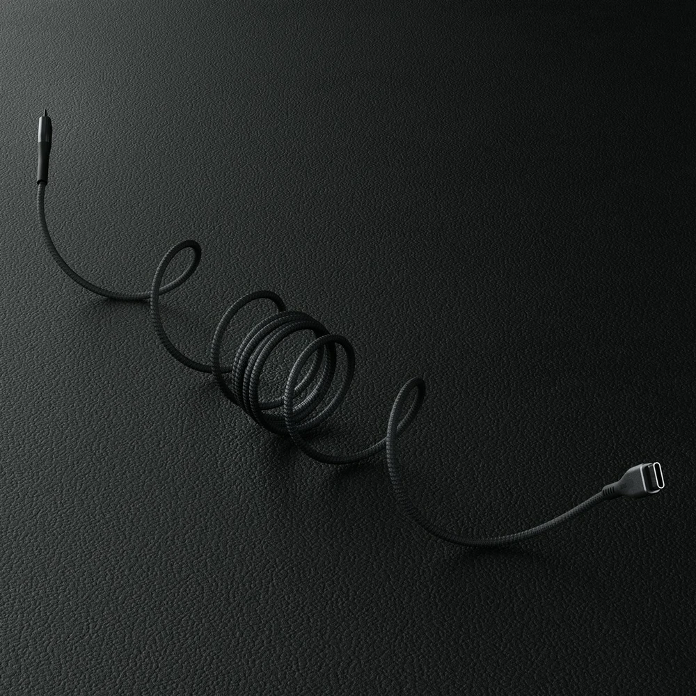 STATIK MagStack Pro, magnetinis laidas, USB-C į USB-C, 2m, Juodas