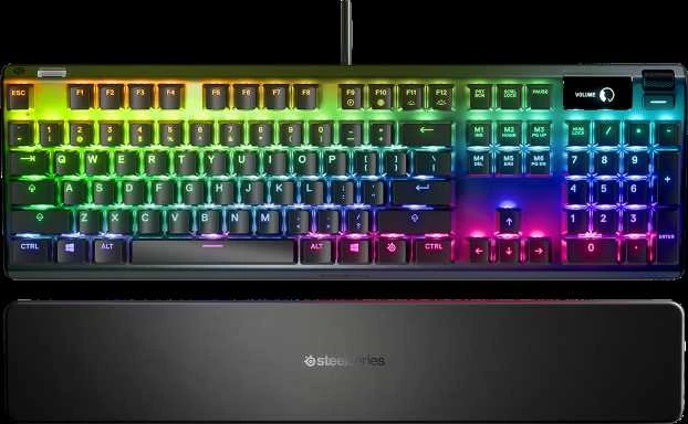 Žaidimų klaviatūra SteelSeries Apex 7, US kalba, Red apšvietimas, Juodos spalvos