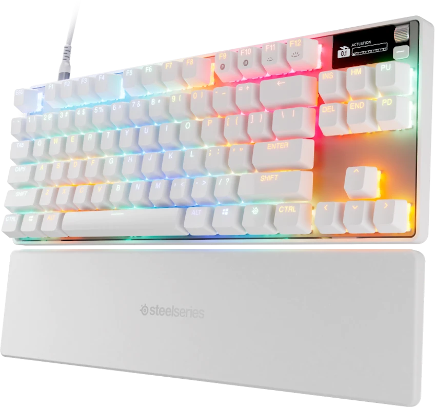 STEELSERIES Apex Pro TKL Gen 3 klaviatūra, Balta, JAV