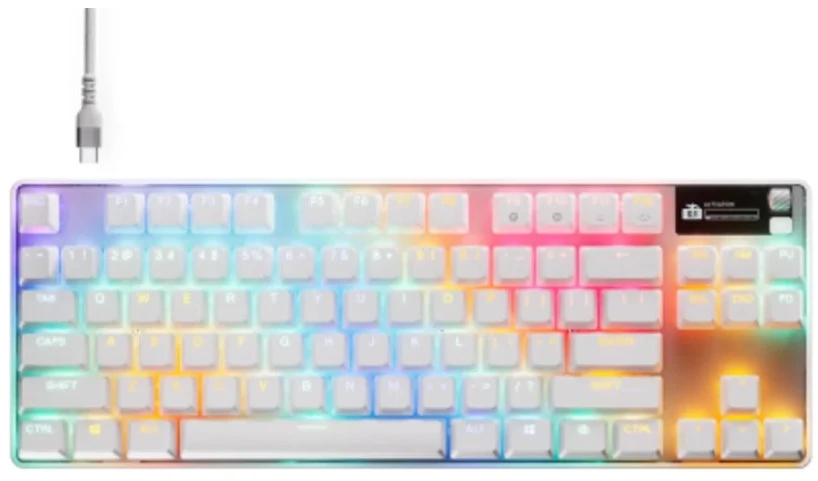 STEELSERIES Apex Pro TKL Gen 3 klaviatūra, Balta, JAV
