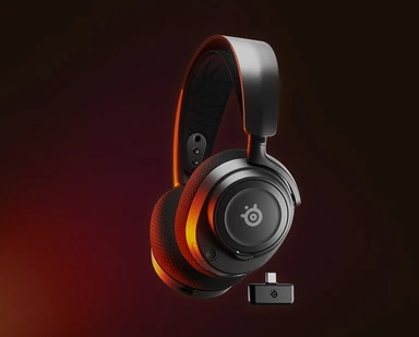 Belaidės žaidimų ausinės SteelSeries Arctis Nova 7, Juodos spalvos