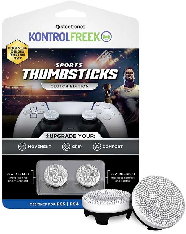 SteelSeries KontrolFreek Clutch Sports, PS5 & PS4 – baltos spalvos