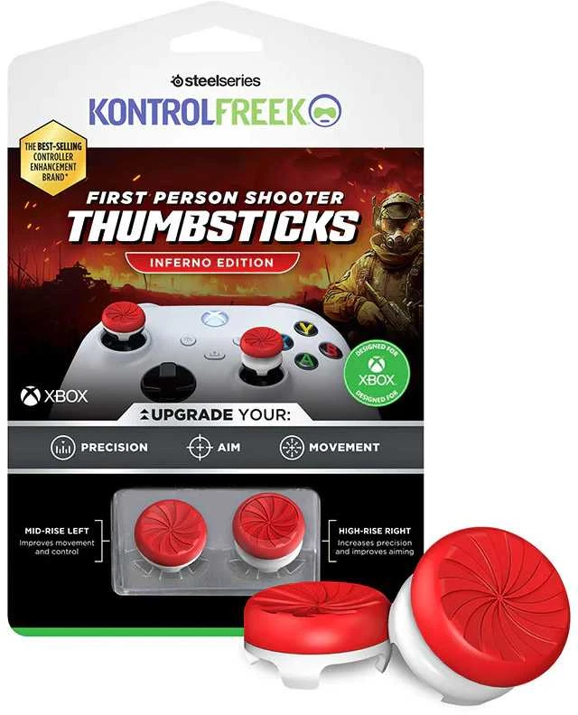 SteelSeries KontrolFreek Inferno FPS, Thumbstick, XBX – raudonos spalvos
