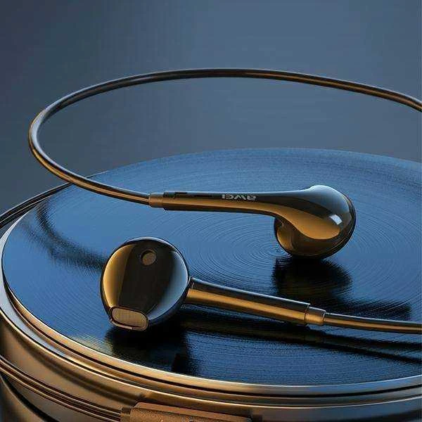 Stereo ausinės 3.5mm Jack AWEI (PC-7) juodos spalvos