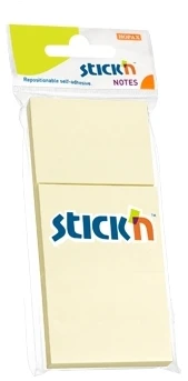 Stickxb4N Lipnūs lapeliai Stick´N 21127, 38x51mm, 3×100 lapelių, geltonos spalvos, blisteryje