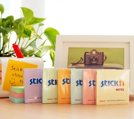 Stickxb4N Lipnūs lapeliai Stick´N 21150, 76x76mm, 100 lapelių, šviesiai žalios spalvos