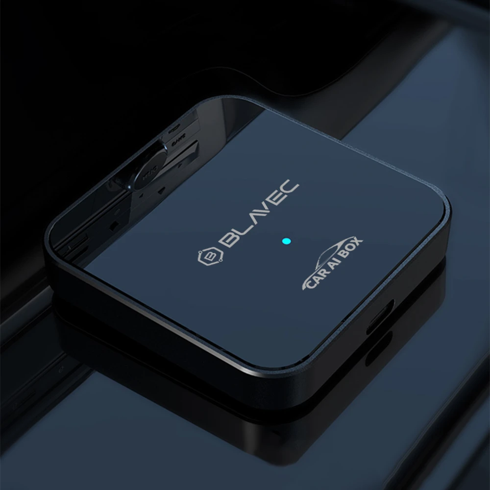 Blavec Adapteris Carplay Android Auto wireless BCP-01 – Bluetooth Wifi + kabelis USB į Typ C i Typ C į Typ C (CPAABCP01-BWB) juodos spalvos