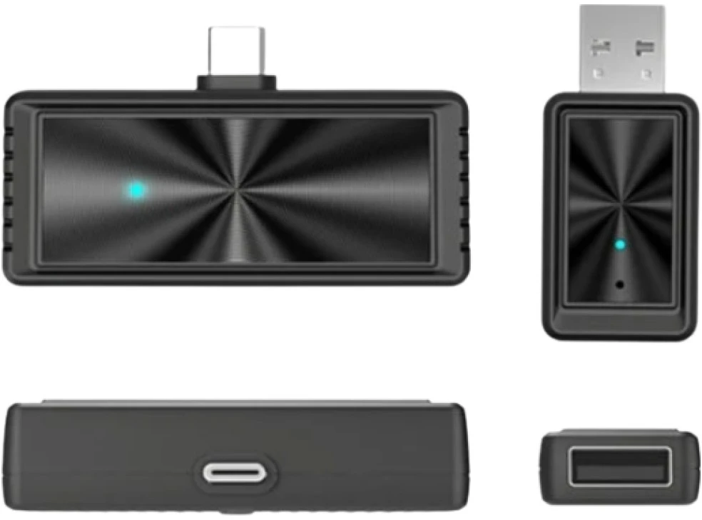 Car keitiklis 4smarts transmetimas Screen Mirroring CarPlay juodos spalvos